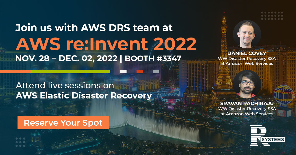 Join R Systems at AWS re:Invent 2022, booth #3347